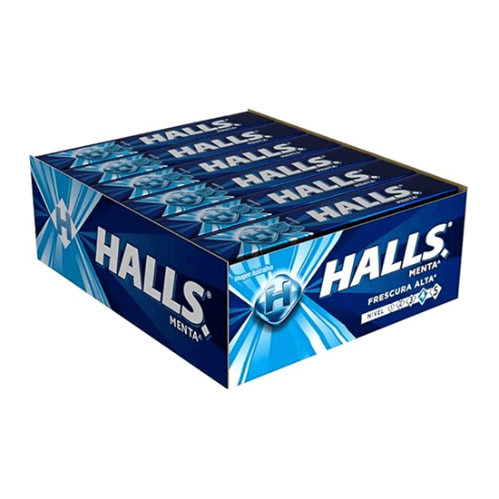 Imagen de Caramelo macizo sabor menta Halls 12 pzas (302.4g)