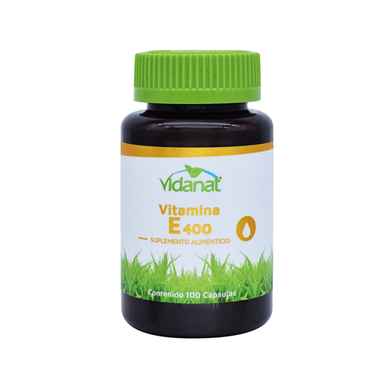 Imagen de Suplemento alimenticio Vitamina E400 Vidanat 100 cápsulas