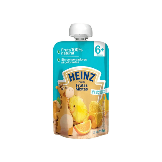 Imagen de Alimento para bebé 6+ meses Heinz papilla frutas mixtas 113g