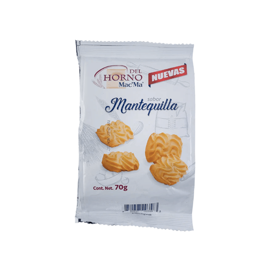 Imagen de Galletas sabor mantequilla Mac'Ma Del Horno 70g