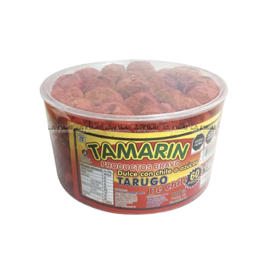 Imagen de Dulce de tamarindo de chile Tamarin Tarugo 60 pzas (1.38 kg)