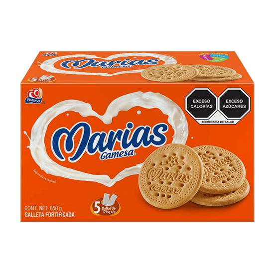 Imagen de Galletas Marías Gamesa 5 rollos de 170g c/u (850g)