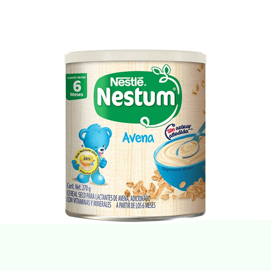 Imagen de Alimento para bebé 6+ meses cereal seco Nestlé Nestum Avena 270g
