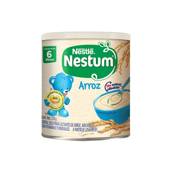 Imagen de Alimento para bebé 6+ meses cereal seco Nestlé Nestum Arroz 270g
