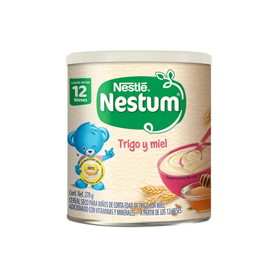 Imagen de Alimento para bebé 6+ meses cereal seco Nestlé Nestum Trigo y miel 270g