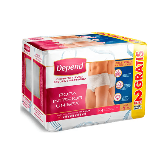 Imagen de Pañal unisex desechable para adulto talla mediano Affective Protect 10 pzas