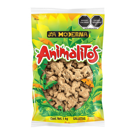 Imagen de Galletas sabor naranja La Moderna Animalitos Tradicional 1kg
