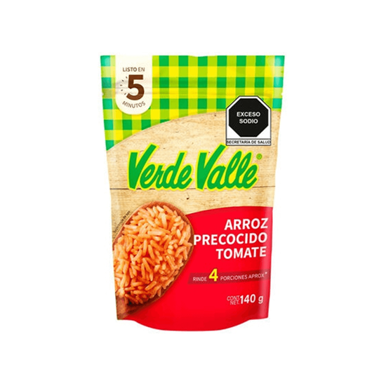 Imagen de Arroz precocido con tomate Verde Valle 140g