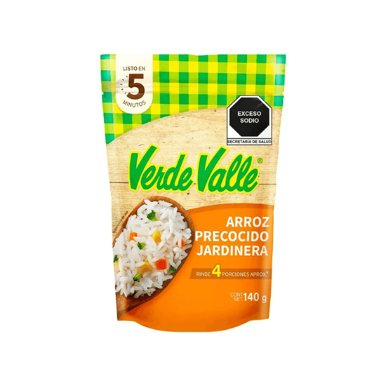 Imagen de Arroz precocido a la jardinera Verde Valle 140g
