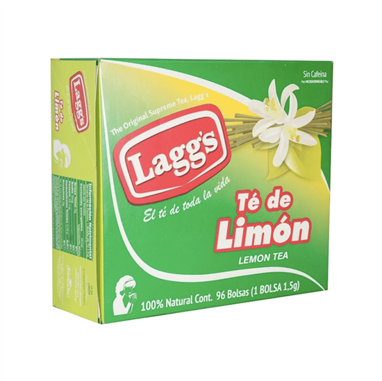 Imagen de Té de limón Lagg's 96 sobres de 1.5g c/u (144g)