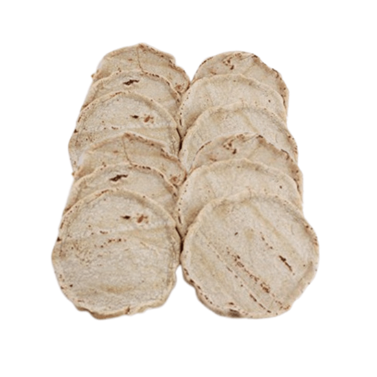 Imagen de Sopes artesanales de maíz blanco 12 pzas