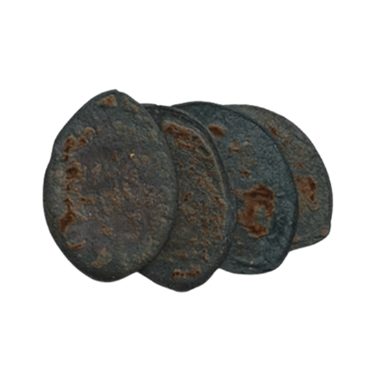 Imagen de Tlacoyos artesanales de maíz azul rellenos de haba 12 pzas