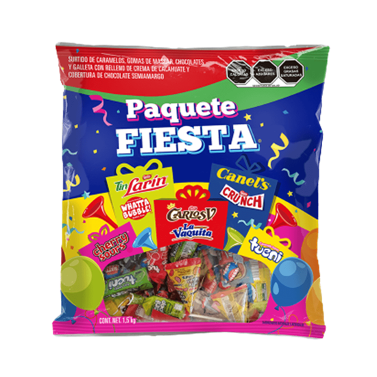 Imagen de Surtido de caramelos y chocolates Nestlé Paquete Fiesta 1.5kg