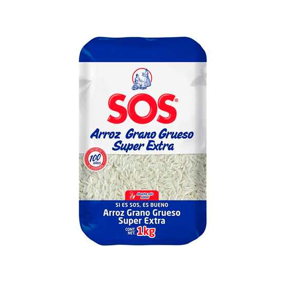 Imagen de Arroz grano grueso súper extra SOS 1kg
