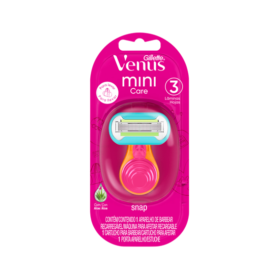 Imagen de Máquina para afeitar recargable para viaje Gillette Venus Mini Care 3 hojas 1 pza