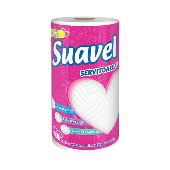 Imagen de Servitoalla Suavel 1 rollo 120 hojas dobles