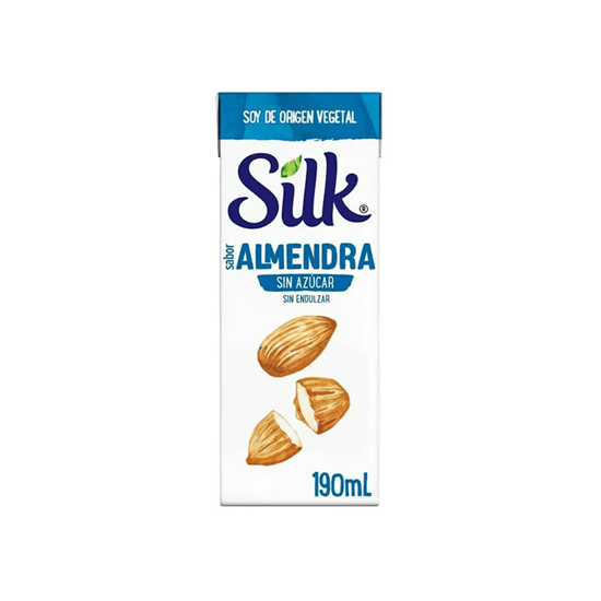 Imagen de Alimento líquido de almendra sin azúcar Silk 190ml