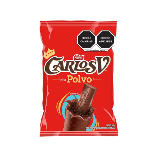 Imagen de Polvo para preparar bebida sabor chocolate Nestlé Carlos V sobre 160g