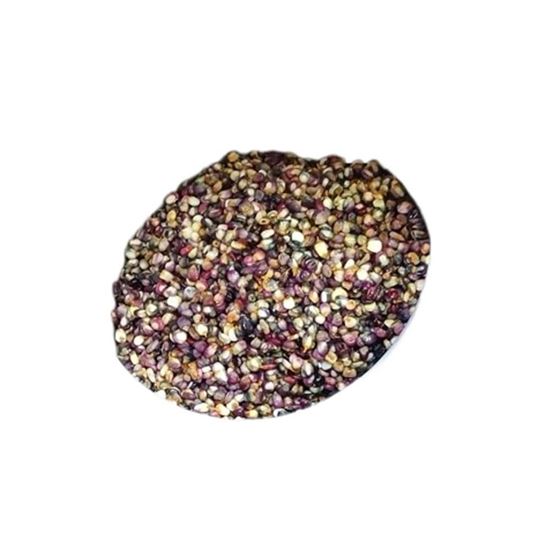 Imagen de Granos de maíz mixto (blanco, azul y rojo) deshidratado en domo 250g aprox.