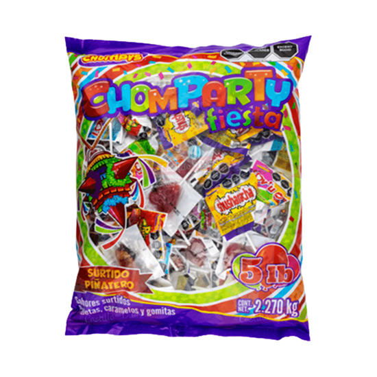 Imagen de Dulces piñateros surtidos Dulces Chompys Chomparty Fiesta 2.27kg
