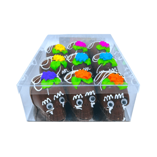 Imagen de Calaveritas de chocolate medianas #3 Dulces Teté 9 pzas