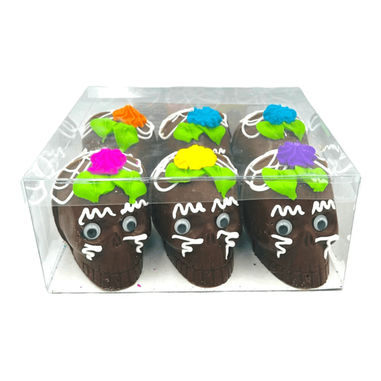 Imagen de Calaveritas de chocolate grandes #4 Dulces Teté 6 pzas