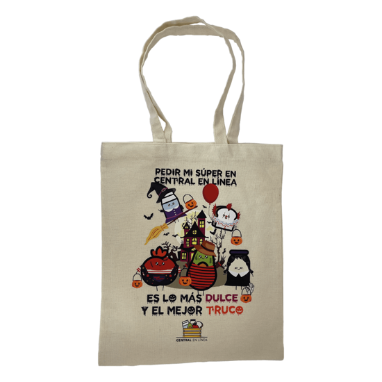 Imagen de Tote bag coleccionable ecológica de manta edición especial Halloween (34x40cm)
