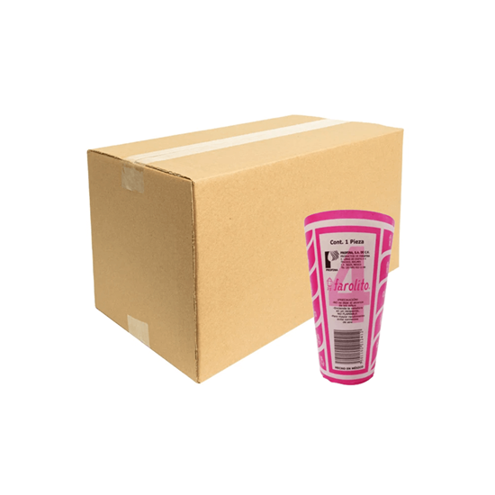 Imagen de Veladora cono sin vaso #4 (11.04cm de alto) Profina Farolito caja con 40 pzas