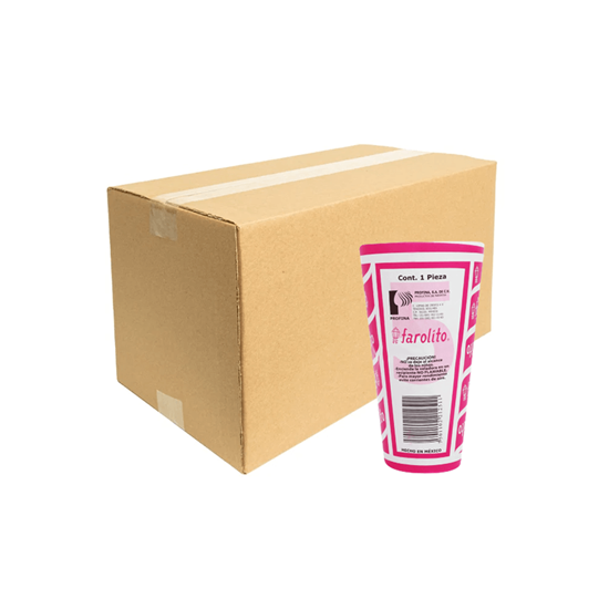 Imagen de Veladora cono sin vaso #5 (11.95cm de alto) Profina Farolito caja con 40 pzas