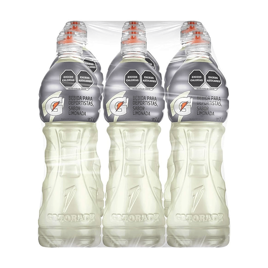Imagen de Bebida para deportistas sabor limonada Gatorade paquete con 6 pzas de 1L c/u