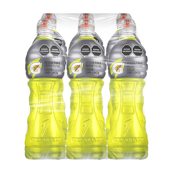 Imagen de Bebida para deportistas sabor lima-limón Gatorade paquete con 6 pzas de 1L c/u