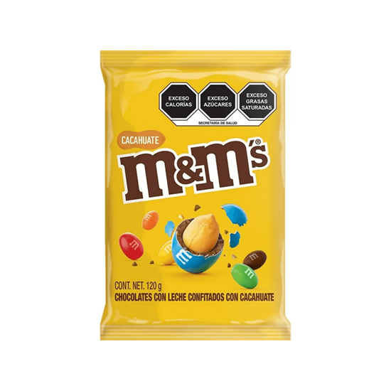 Imagen de Chocolates con leche confitados con cacahuate M&M's 120g