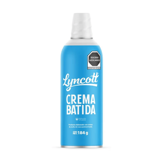 Imagen de Crema batida en aerosol Lyncott 184g
