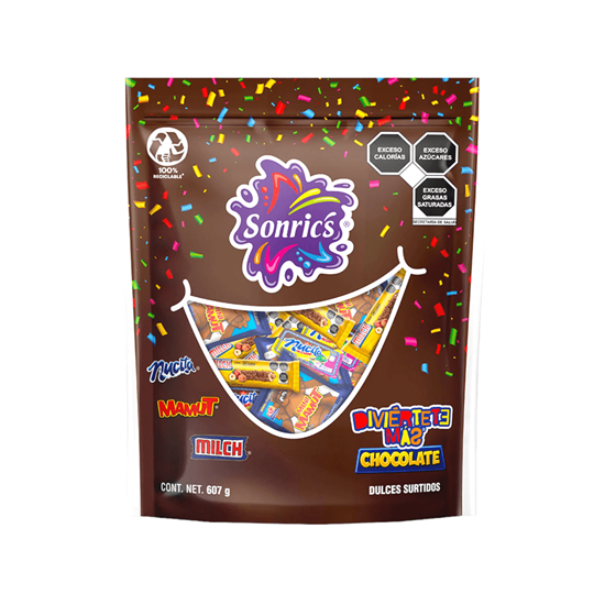 Imagen de Surtido de dulces Sonric's Diviértete Más Chocolate 607g