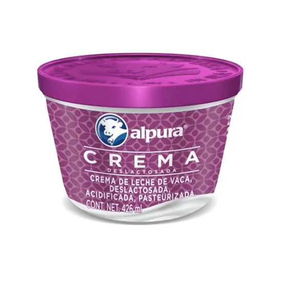 Imagen de Crema deslactosada Alpura 426ml