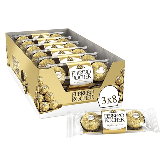 Imagen de Chocolates Ferrero Rocher 8 pzas de 37.5g c/u (300g)
