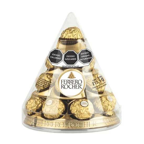 Imagen de Chocolates Ferrero Rocher pino acrílico 17 pzas (212.5g)