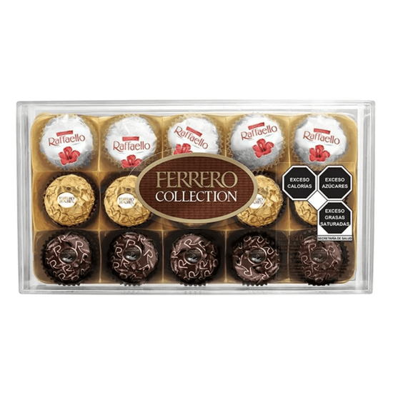 Imagen de Chocolates surtidos Ferrero Collection caja acrílico 15 pzas (162g)