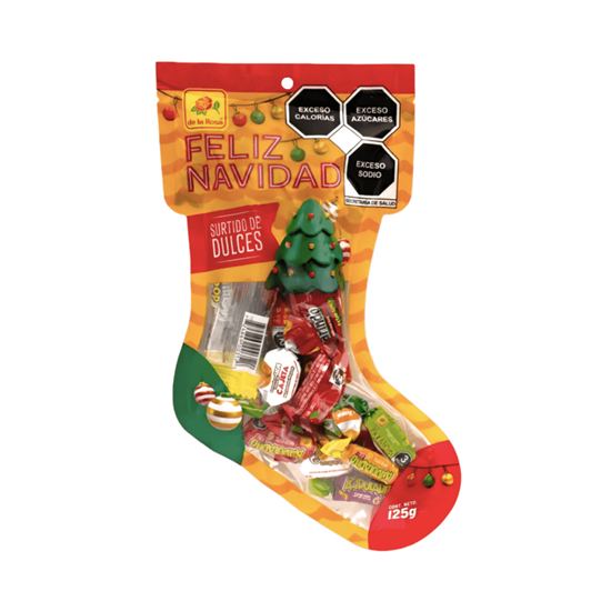 Imagen de Dulces surtidos bota navideña chica De La Rosa 125g