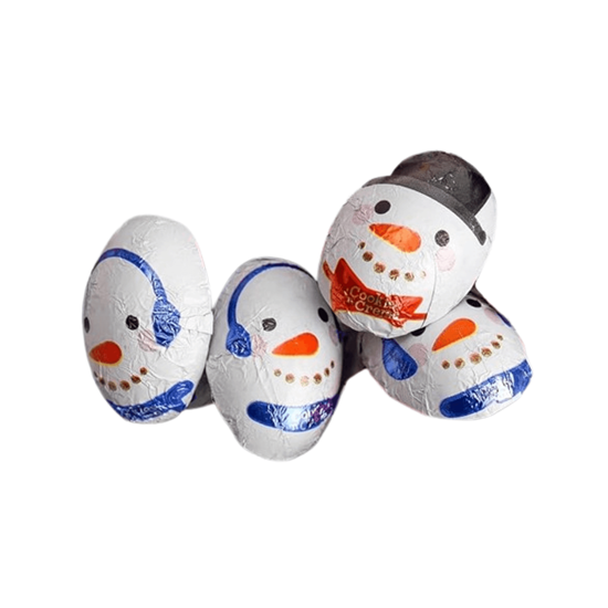 Imagen de Chocolates cookies & creme con envoltura de muñecos de nieve a granel