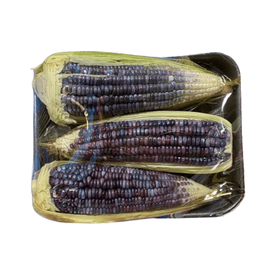 Imagen de Elote azul en charola con 3 piezas