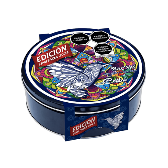 Imagen de Galletas surtidas Mac'Ma lata mandala colibrí 315g