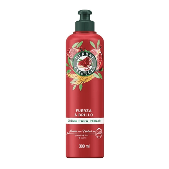 Imagen de Crema para peinar con granada & proteína vegana Herbal Essences Fuerza & Brillo 300ml