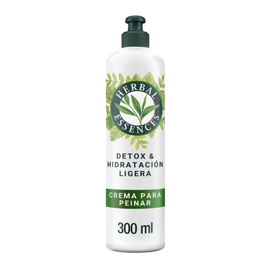 Imagen de Crema para peinar con té verde & menta Herbal Essences Detox & Hidratación Ligera 300ml