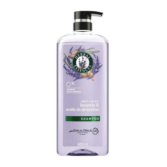 Imagen de Shampoo con lavanda & aceite de almendras Herbal Essences Anti-frizz 600ml