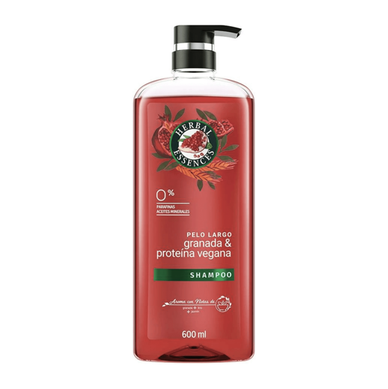 Imagen de Shampoo con granada & proteína vegana Herbal Essences Pelo Largo 600ml