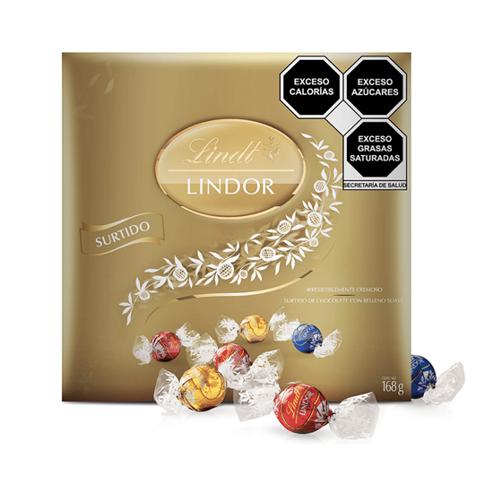 Imagen de Surtido de chocolates con relleno suave Lindt Lindor 168g