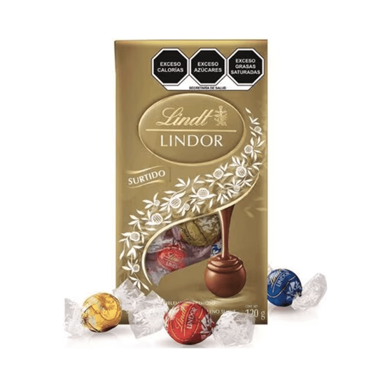 Imagen de Surtido de chocolates con relleno suave Lindt Lindor 120g