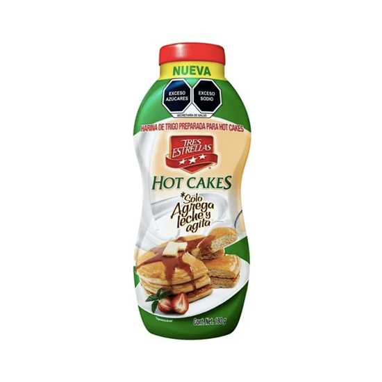 Imagen de Harina preparada para elaborar hot cakes instantáneos Tres Estrellas 180g