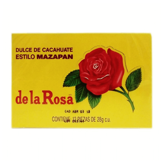 Imagen de Mazapán de la Rosa Original caja con 12 pzas de 28g c/u (336g)